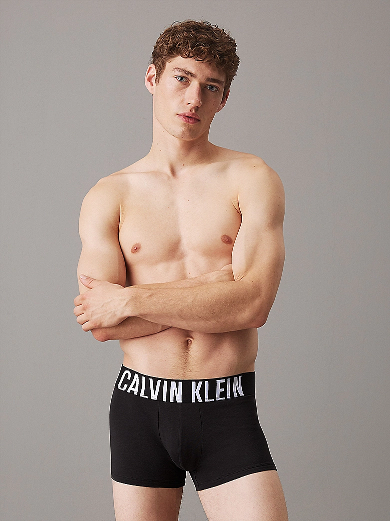 3 PACK BOXER UOMO CALVIN KLEIN NERI CON ELASTICO CON MEGA LOGO - immagine 3