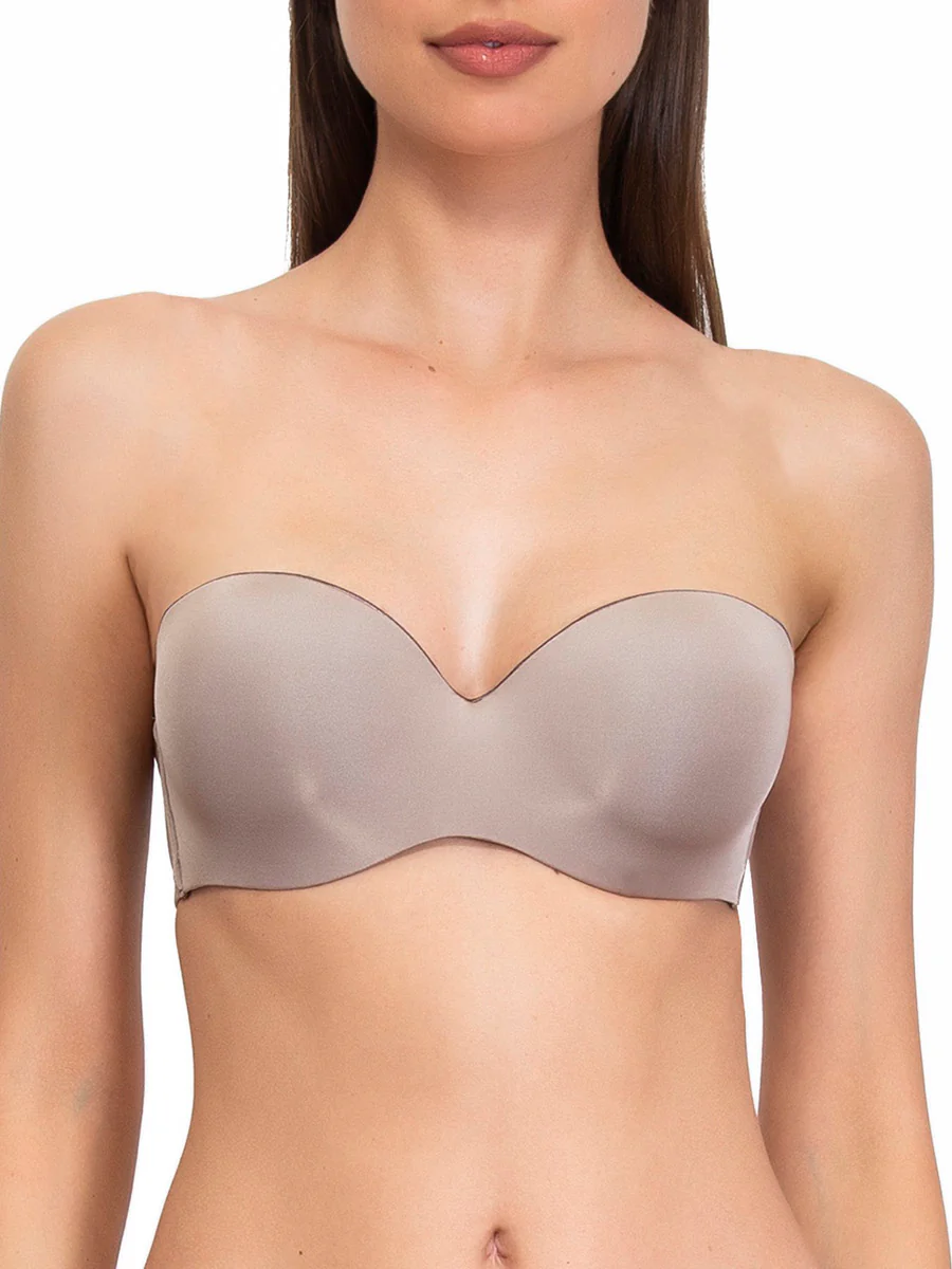 Fascia con coppe graduate, ferretto invisibile e spalline removibili - STONE - 1580 - immagine 4