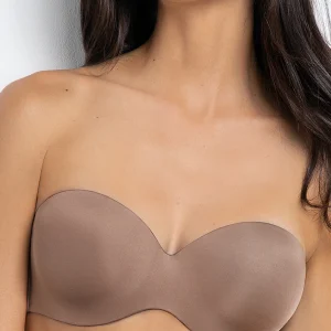 Fascia con coppe graduate, ferretto invisibile e spalline removibili - STONE - 1580