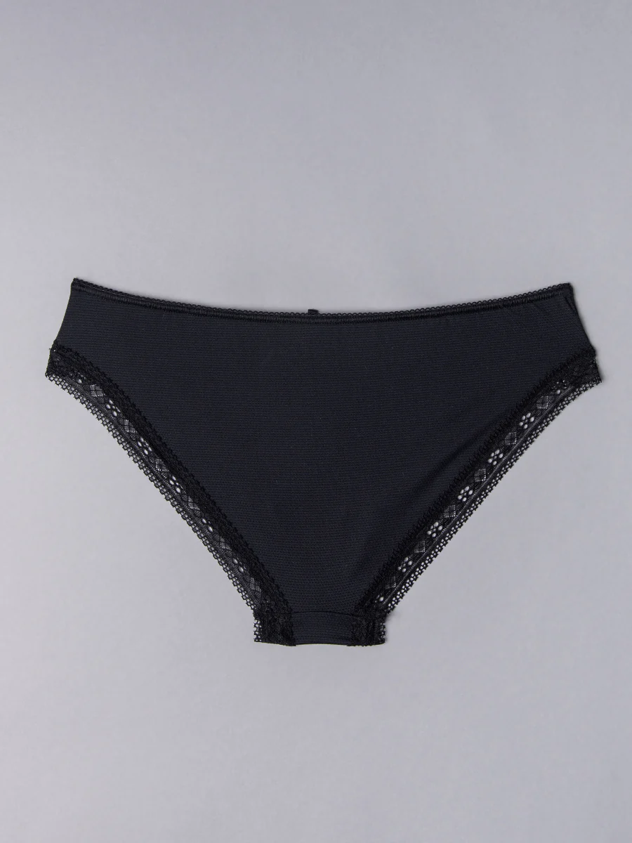 Slip in tessuto jacquard - NERO - 1875 - immagine 3
