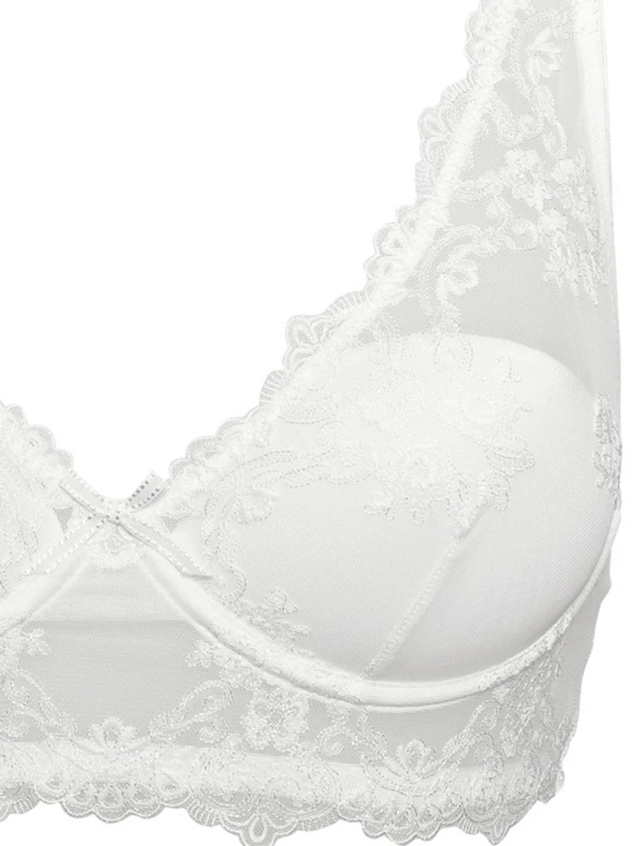 Top con coppe imbottite e ferretto - BIANCO LATTE - 1944 - immagine 5