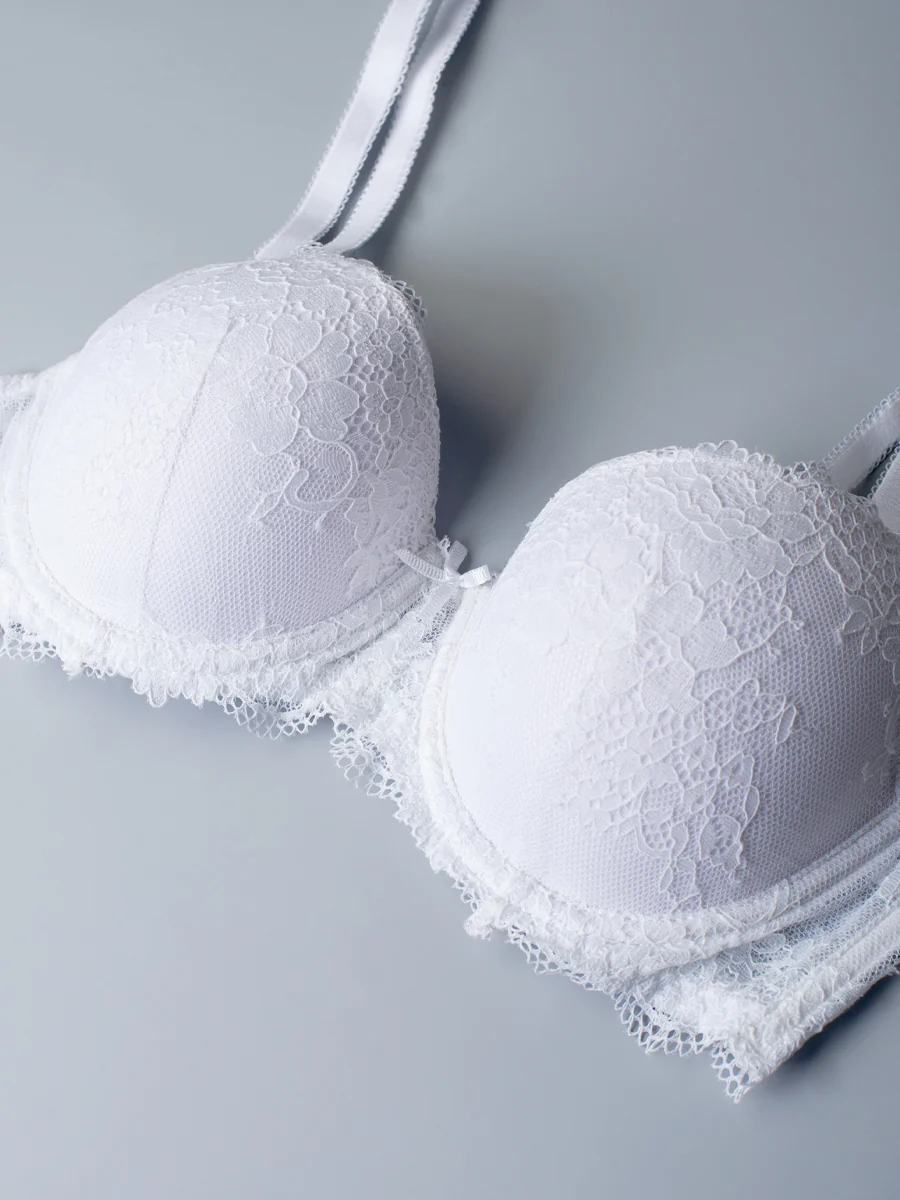 Reggiseno con coppe imbottite, ferretto e regolatore supplementare - BIANCO - 2454 - immagine 5