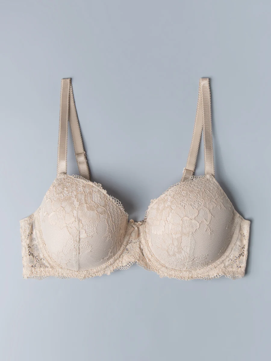 Reggiseno con coppe imbottite, ferretto e regolatore supplementare - CIPRIA - 2454