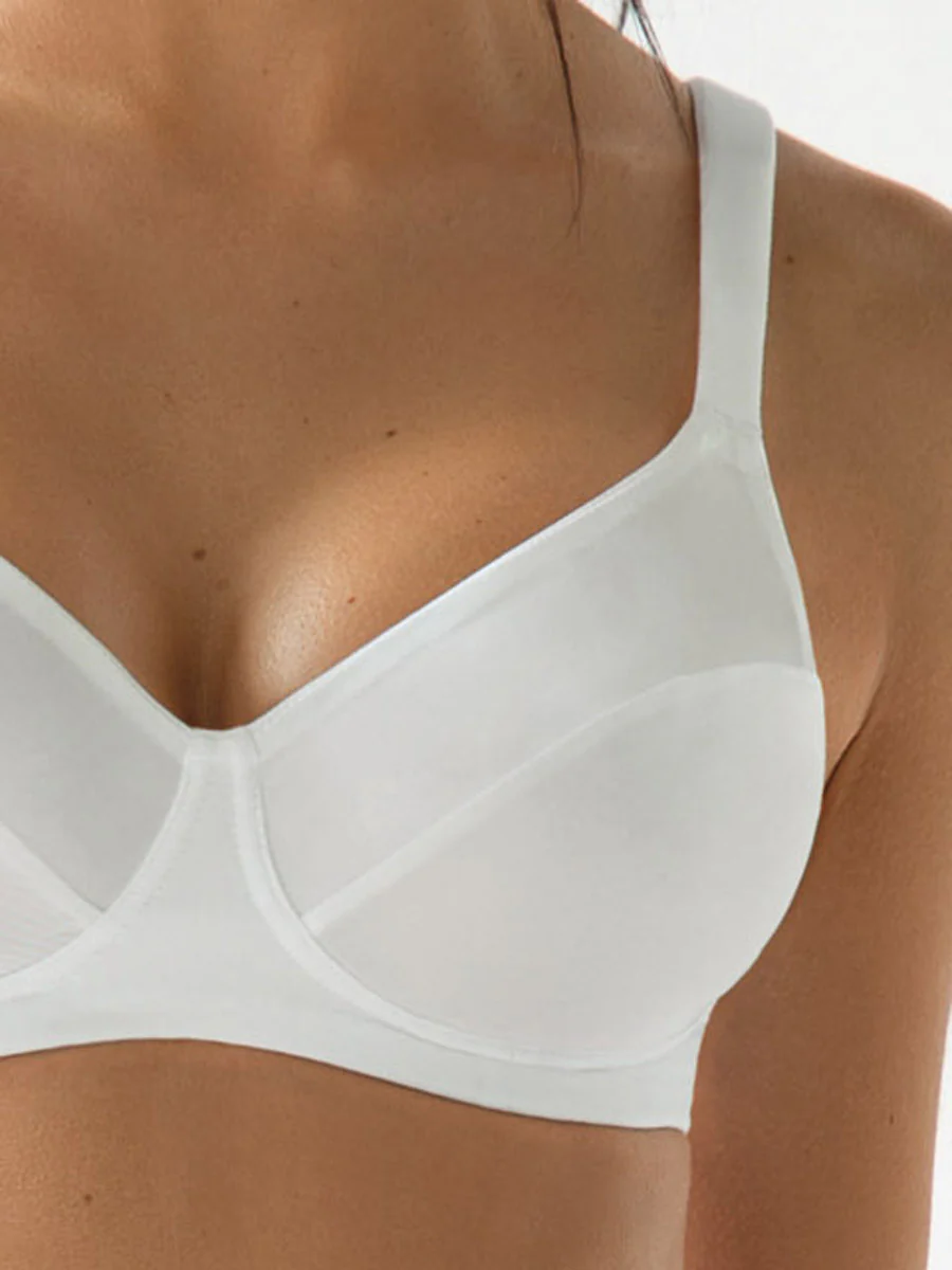 Reggiseno francese senza ferretto con regolatore supplementare - BIANCO - 2540 - immagine 4