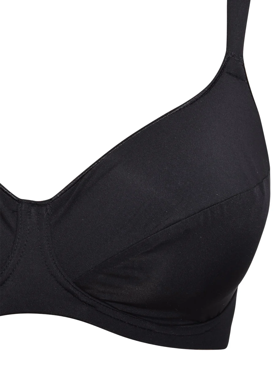 Reggiseno francese senza ferretto con regolatore supplementare - NERO - 2540 - immagine 6