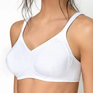 Reggiseno francese senza ferretto con interno in cotone - BIANCO - 2548