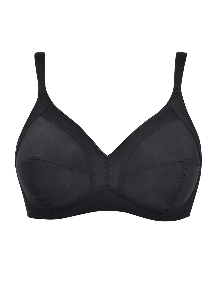 Reggiseno francese senza ferretto con interno in cotone - NERO - 2548 - immagine 2