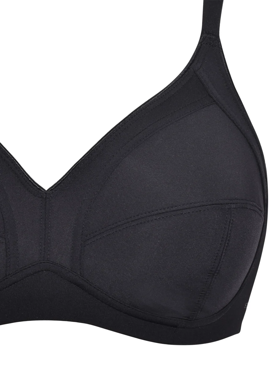 Reggiseno francese senza ferretto con interno in cotone - NERO - 2548 - immagine 4