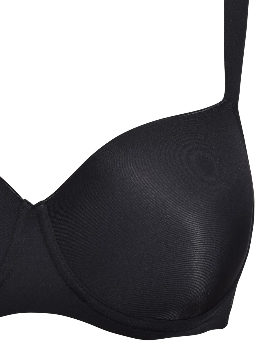 Reggiseno con coppe imbottite e ferretto - NERO - 2552 - immagine 4