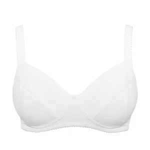 Reggiseno francese, foderato in cotone, senza ferretto - BIANCO - 960