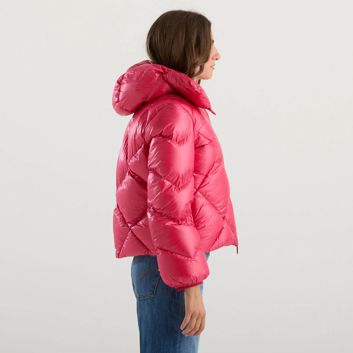ADD piumino trapuntato con cappuccio fuxia - immagine 7