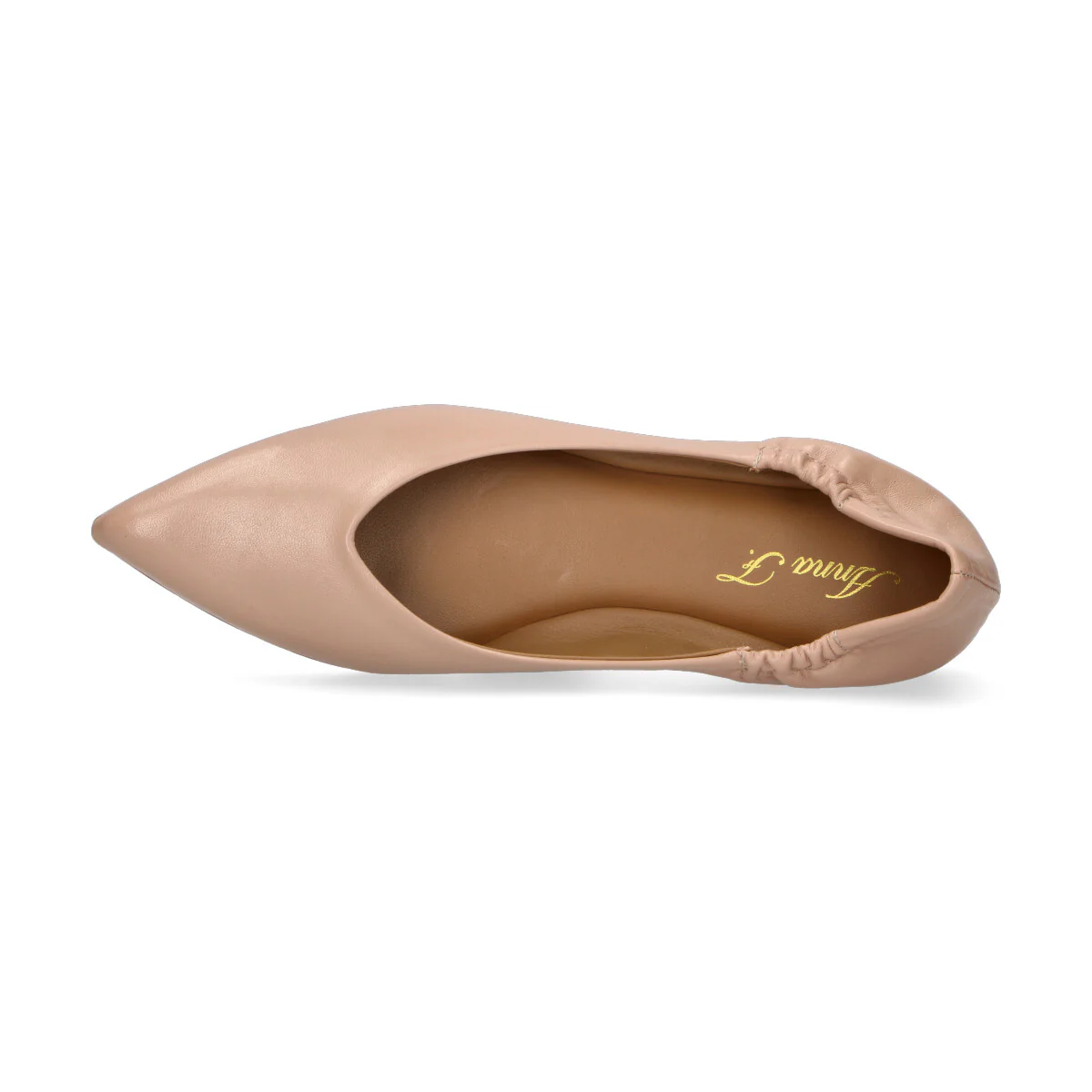 Anna F. ballerina in pelle beige - immagine 4