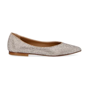 Anna F. ballerina Cristal con glitter argento