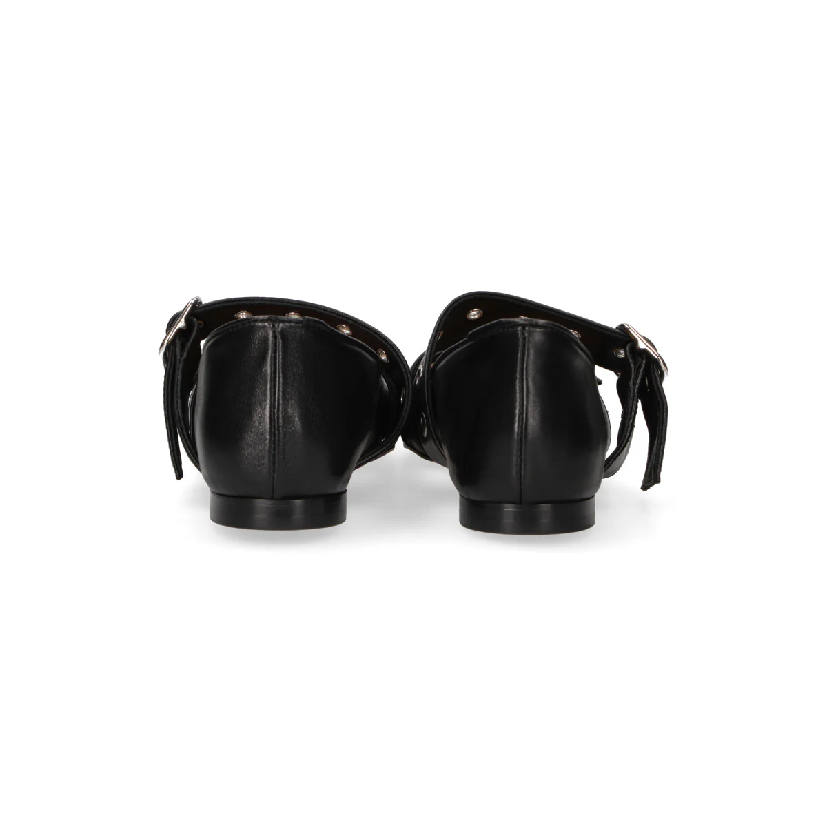 Anna F. ballerina squadrata in pelle con fibbie - immagine 7