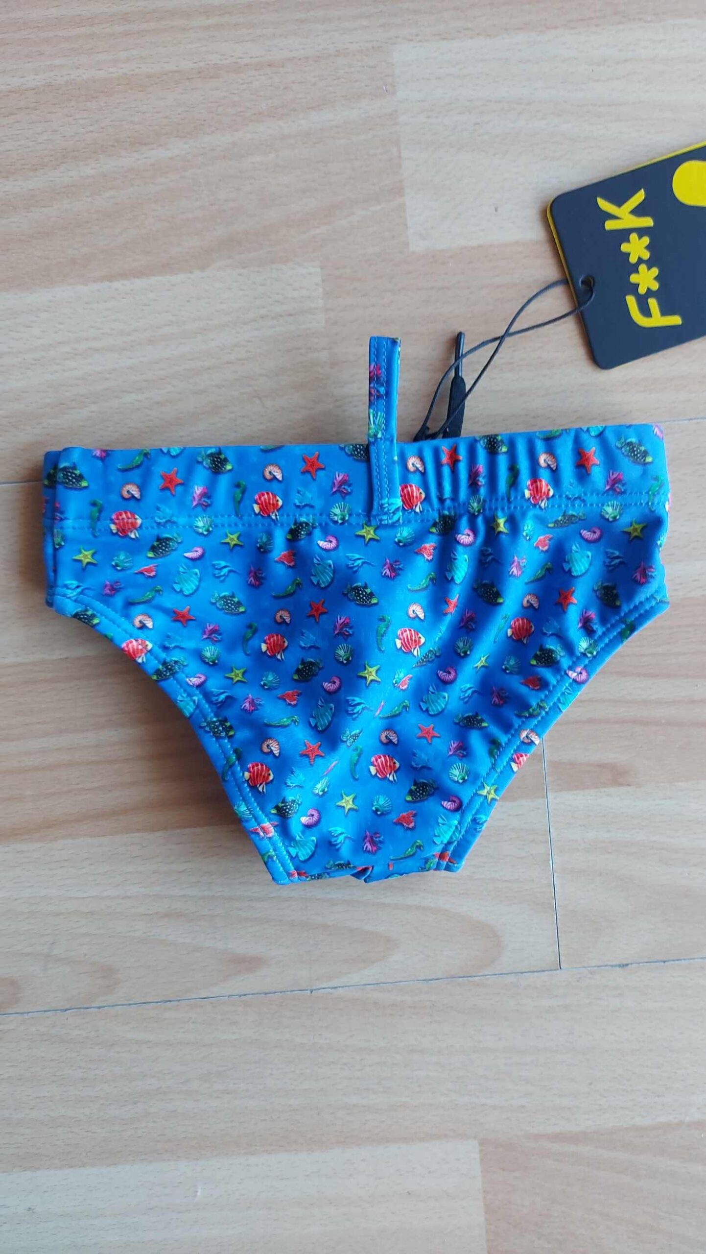 COSTUME BABY BIMBO EFFEK A SLIP AZZURRO CON PESCIOLINI - immagine 3