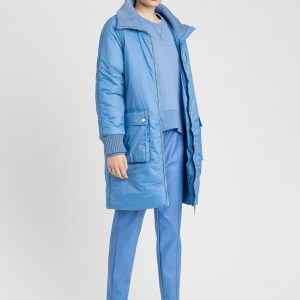 Jogger effetto pelle Twinset con coulisse – Azzurro Sky