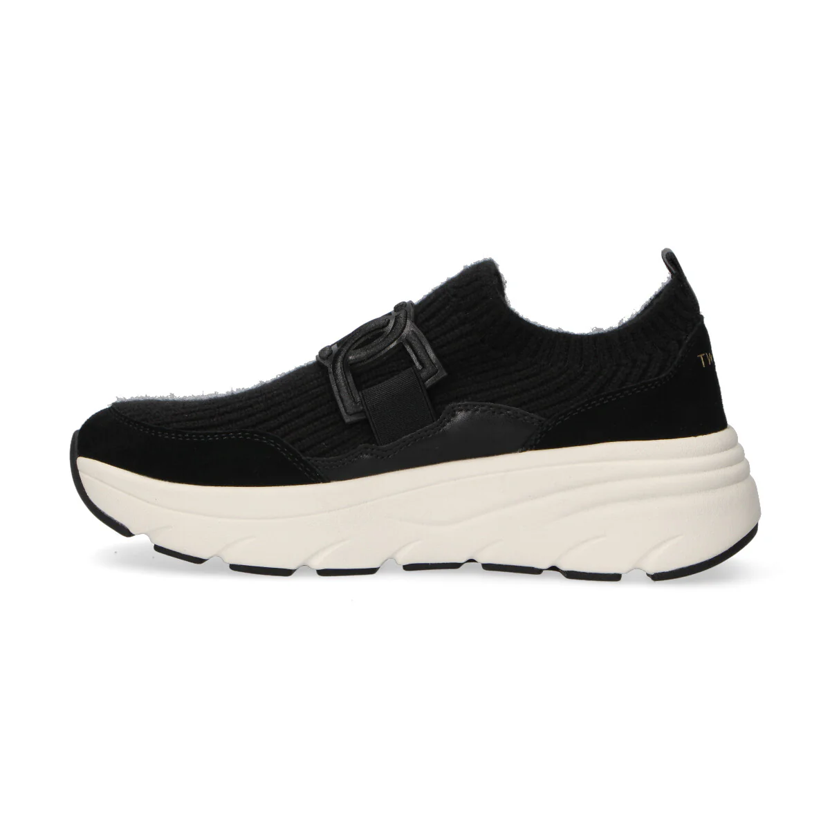 Twinset sneaker running in tessuto nera - immagine 3