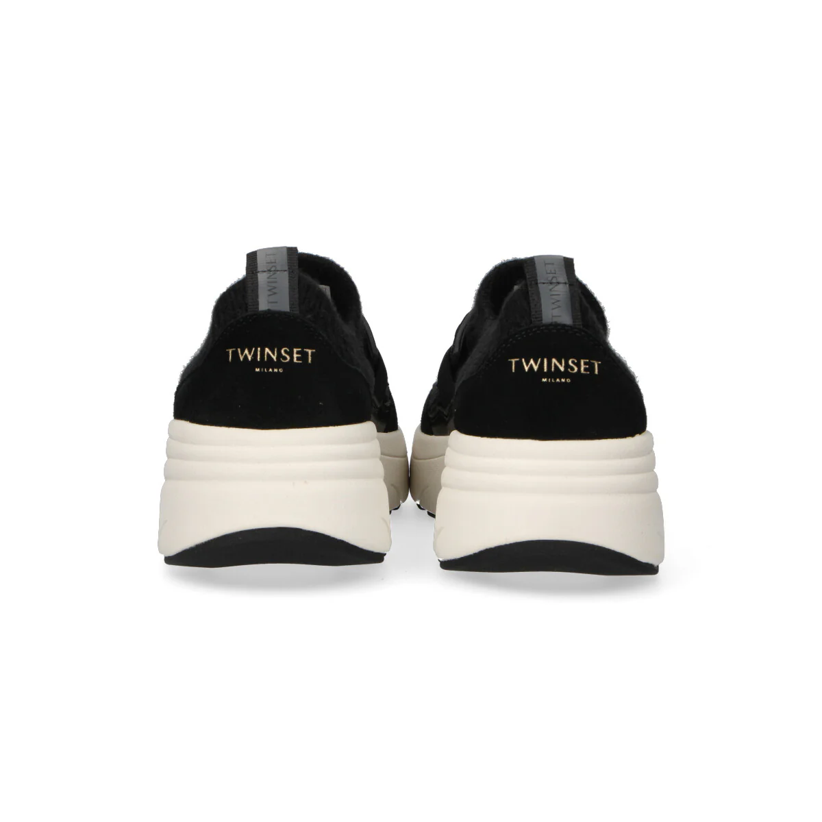 Twinset sneaker running in tessuto nera - immagine 7