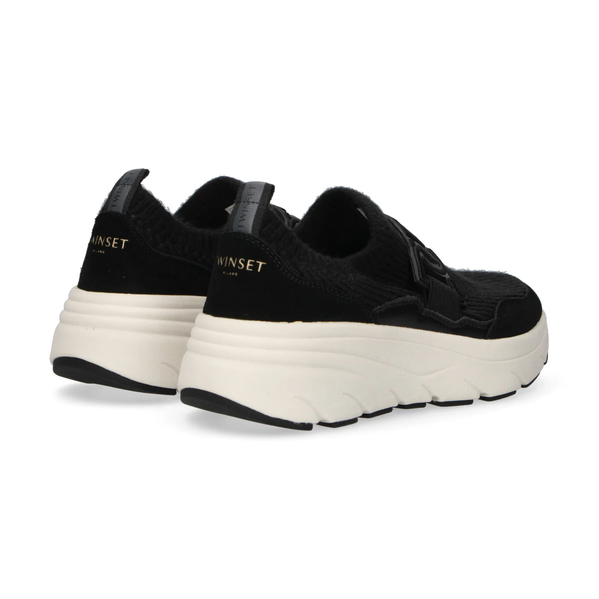 Twinset sneaker running in tessuto nera - immagine 8