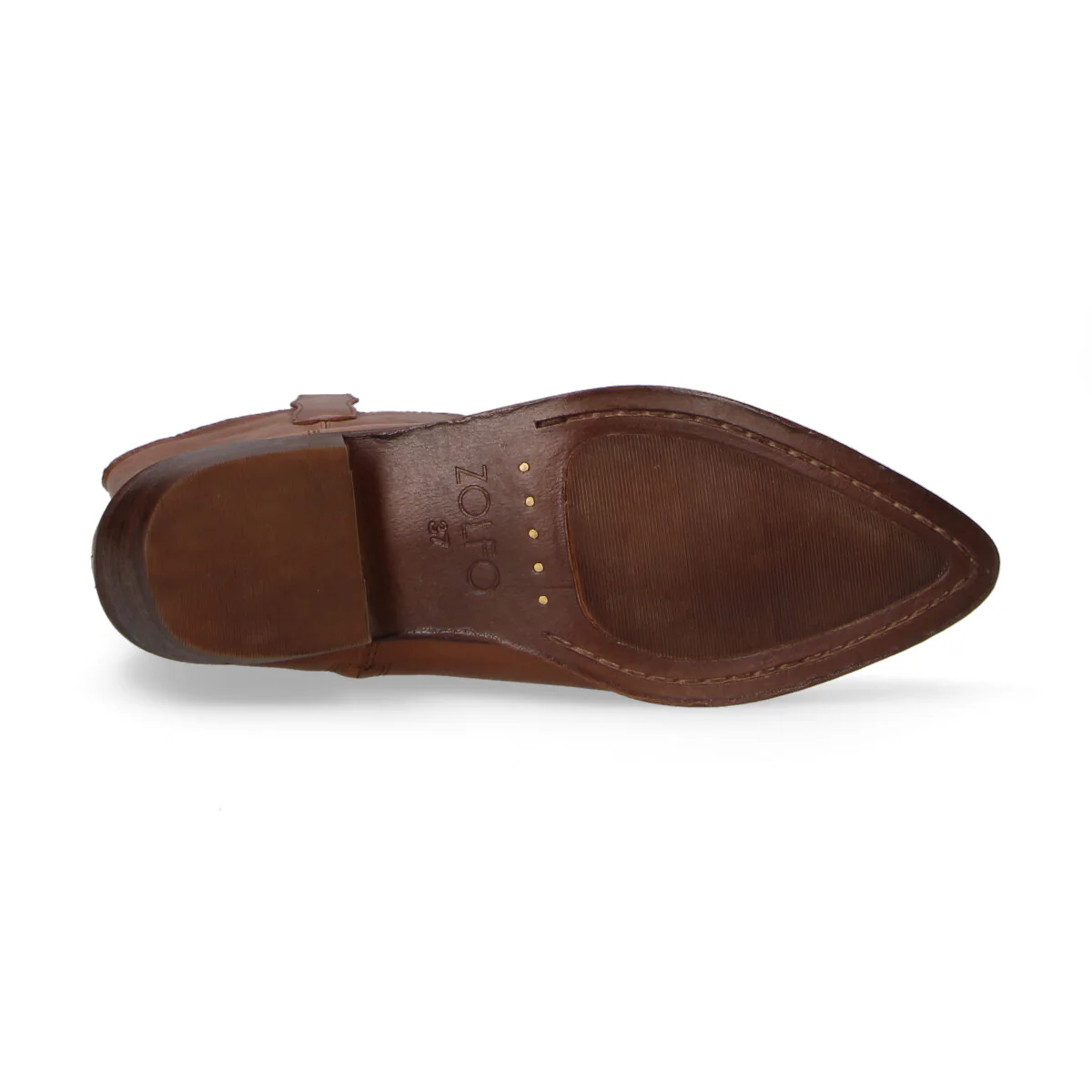 Zolfo stivale texano alto in pelle marrone - immagine 4
