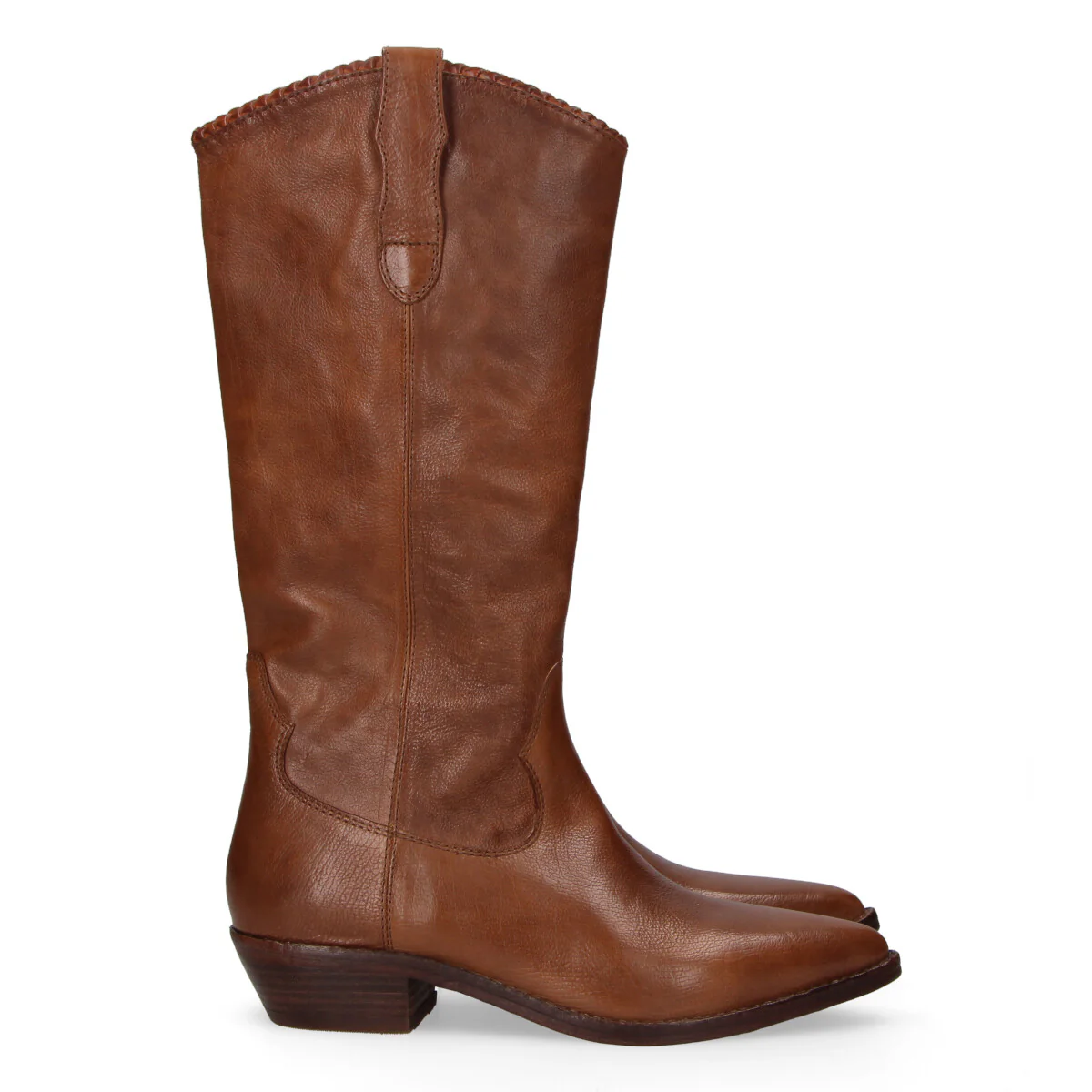 Zolfo stivale texano alto in pelle marrone - immagine 5