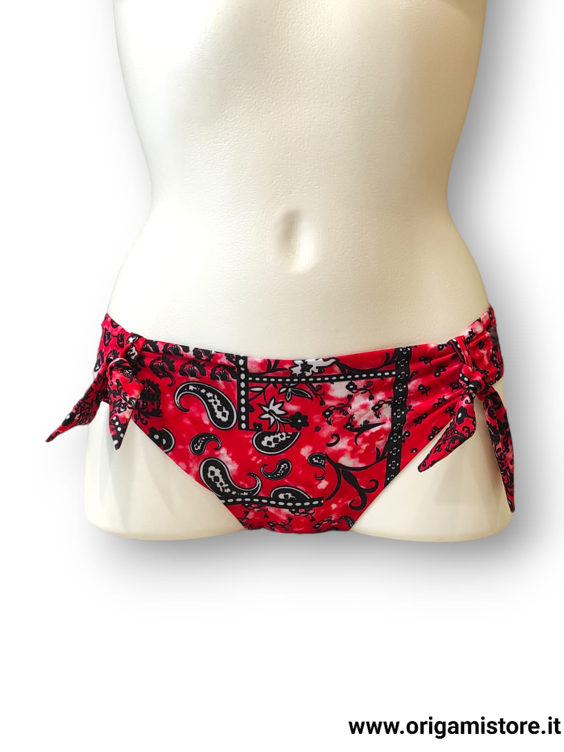 2BEKINI 2S23406-33 Costume a slip fantasia bandana rosso