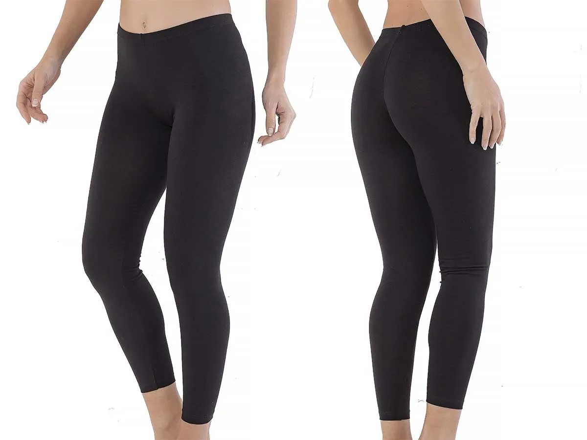 Leggings lungo cotone elasticizzato Jadea – 4192 - immagine 2