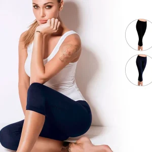 Leggins da donna capri corto in cotone elasticizzato Jadea – 4266