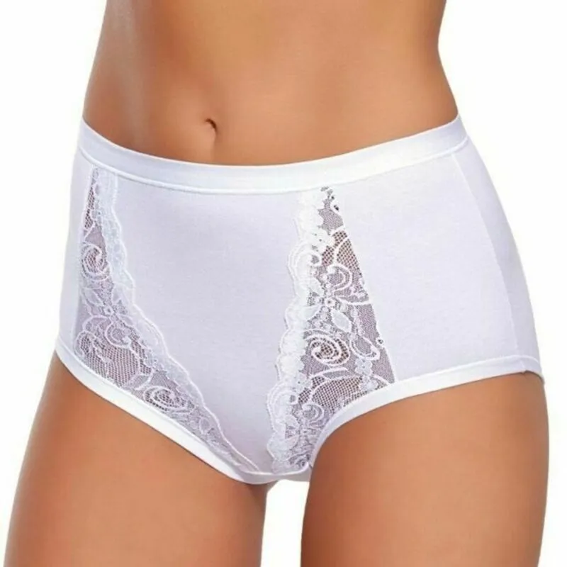 Culotta in modal con fascia di cotone e pizzo Jadea – 535 3PZ - immagine 2