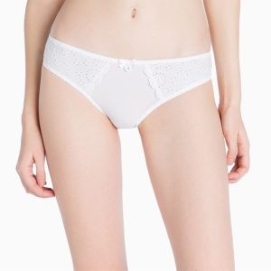 TWINSET LS7D77 Brasiliana bianca ricamo pizzo sangallo