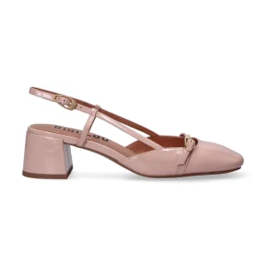 Bibi Lou chanel vernice rosa con fibbie