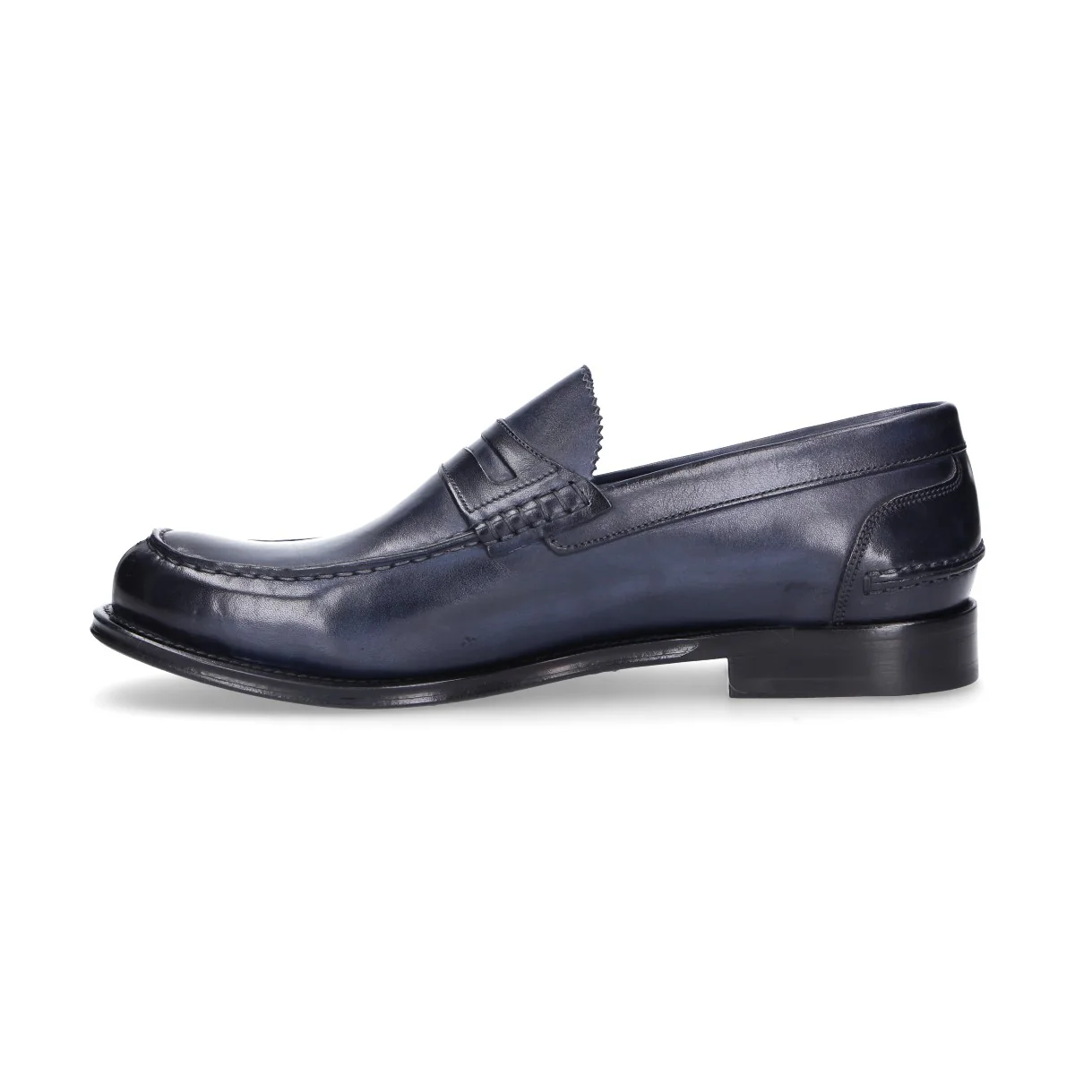 Artisti & Artigiani mocassino stile college blu - immagine 3