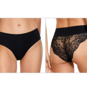 Slip donna taglio laser cotone con pizzo Jadea – 8014
