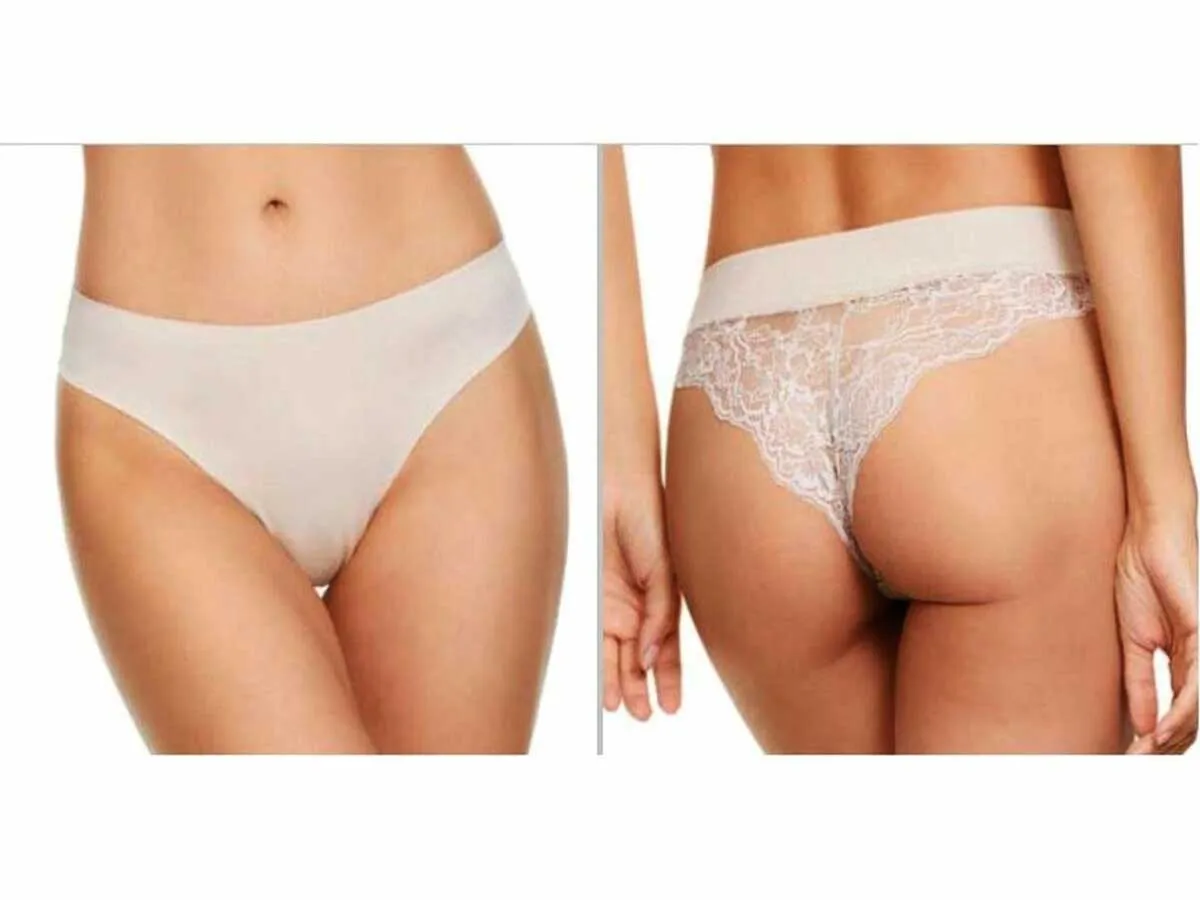 Brasiliano donna taglio laser cotone con pizzo Jadea – 8015 - immagine 2