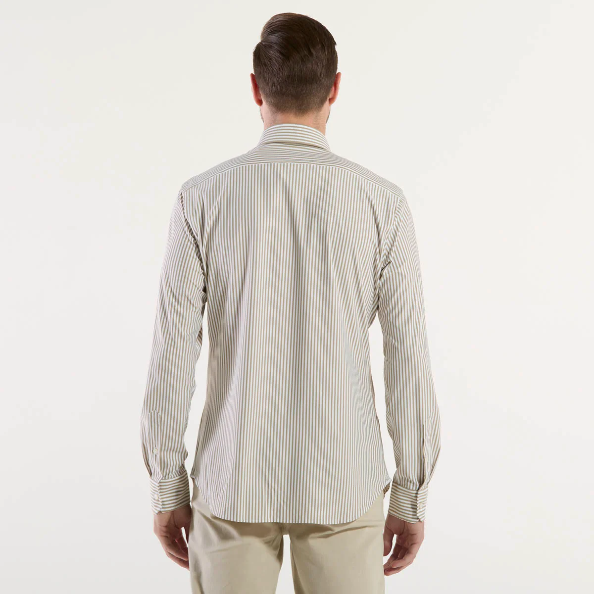Xacus active shirt in tessuto a righe beige - immagine 8