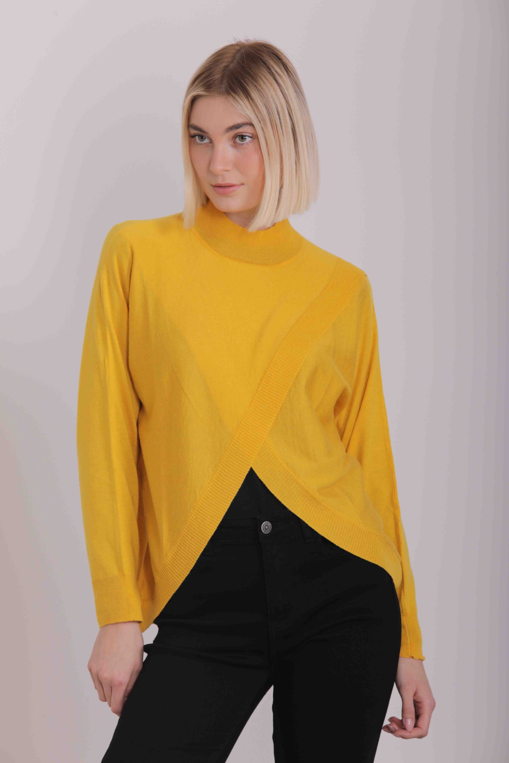 MIMÌ MUÀ Firenze AFAH-3544 Maglia a lupetto ocra - immagine 3