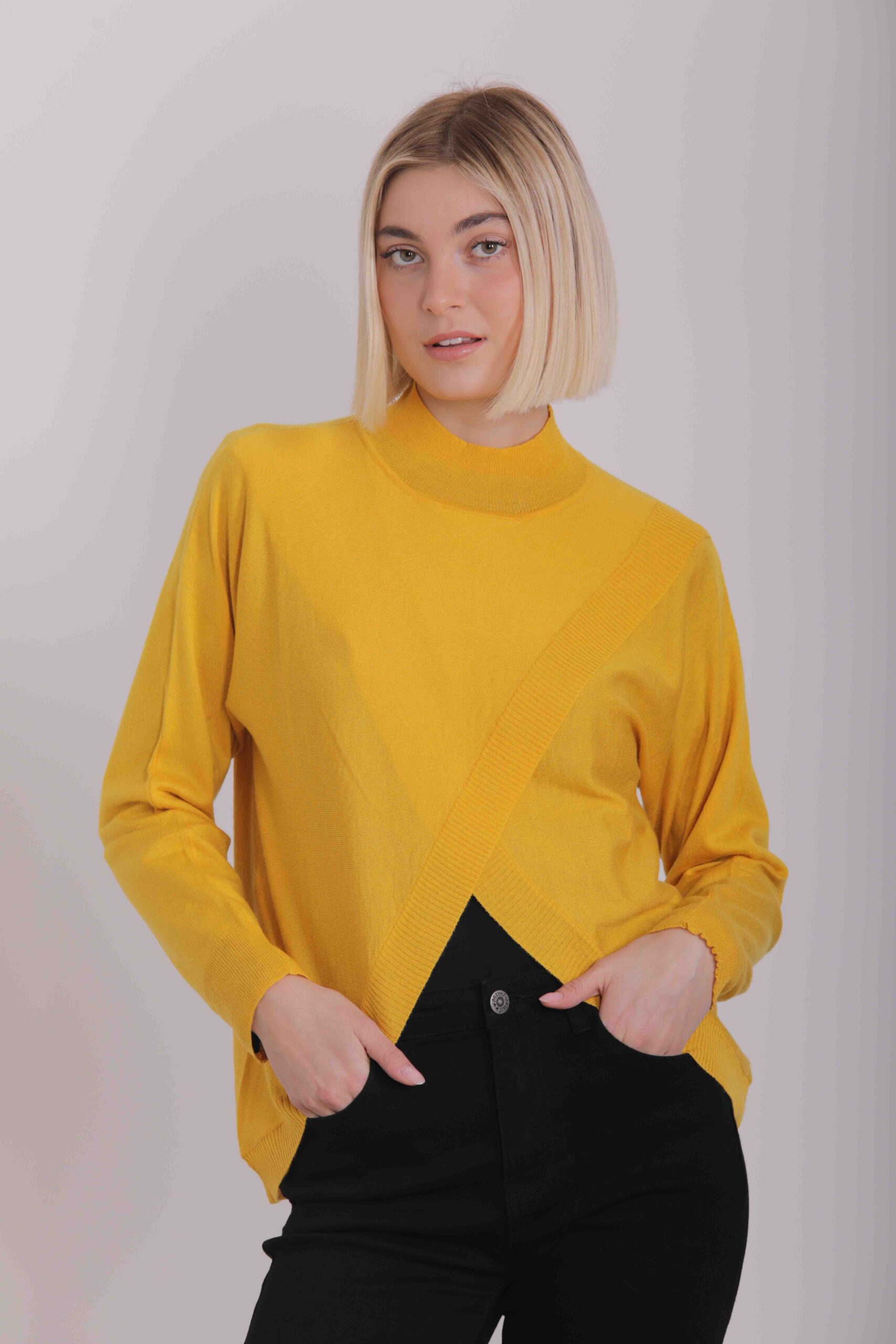 MIMÌ MUÀ Firenze AFAH-3544 Maglia a lupetto ocra - immagine 2