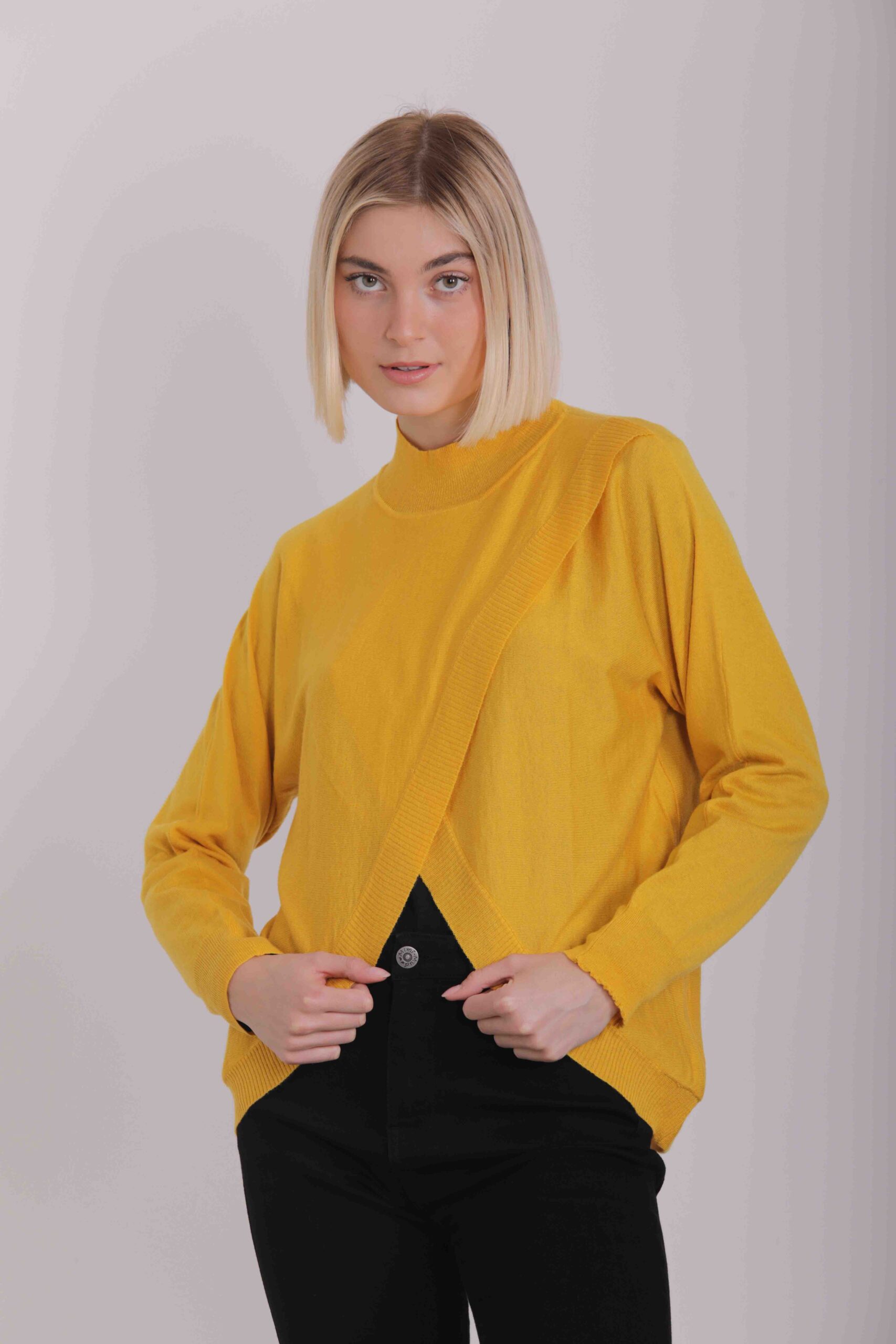 MIMÌ MUÀ Firenze AFAH-3544 Maglia a lupetto ocra - immagine 5