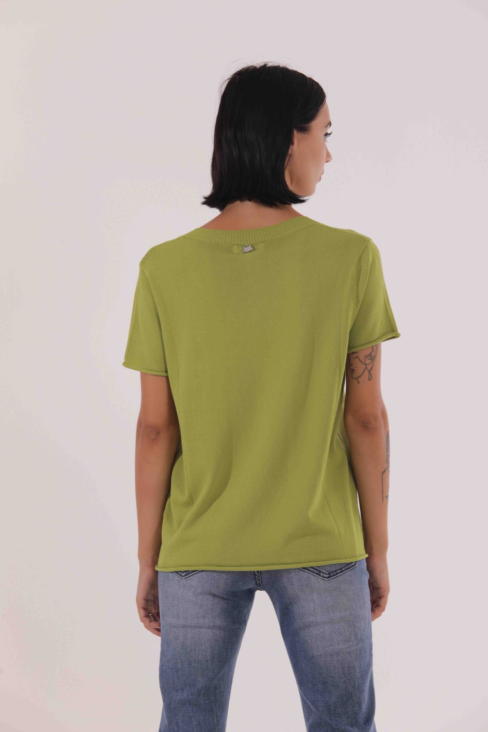 MIMÌ MUÀ Firenze AFAI-3579 Maglia a maniche corte verde - immagine 7