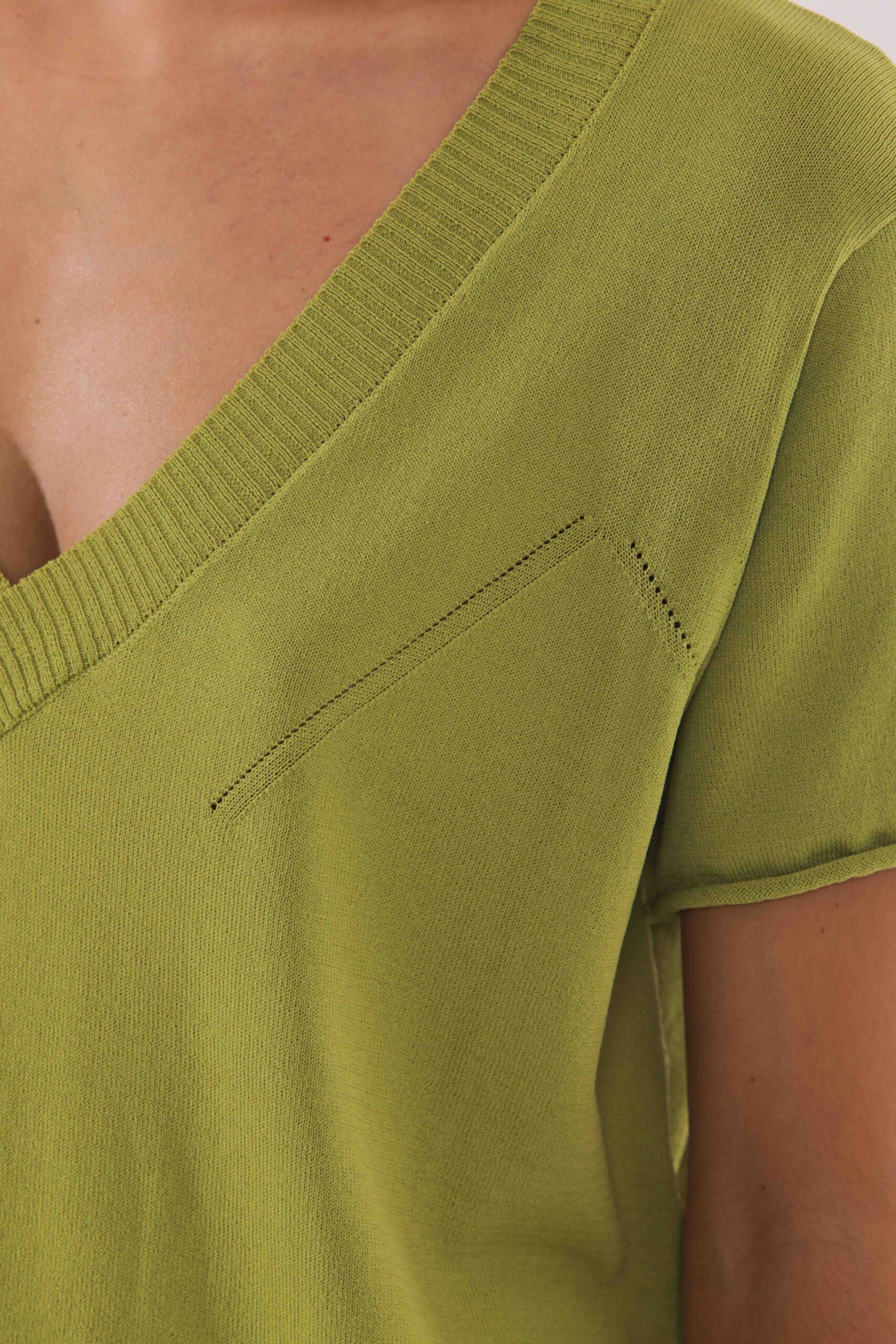 MIMÌ MUÀ Firenze AFAI-3579 Maglia a maniche corte verde - immagine 4