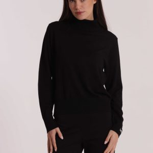 MIMÌ MUÀ Firenze AFAN-3701 Maglia collo alto nero