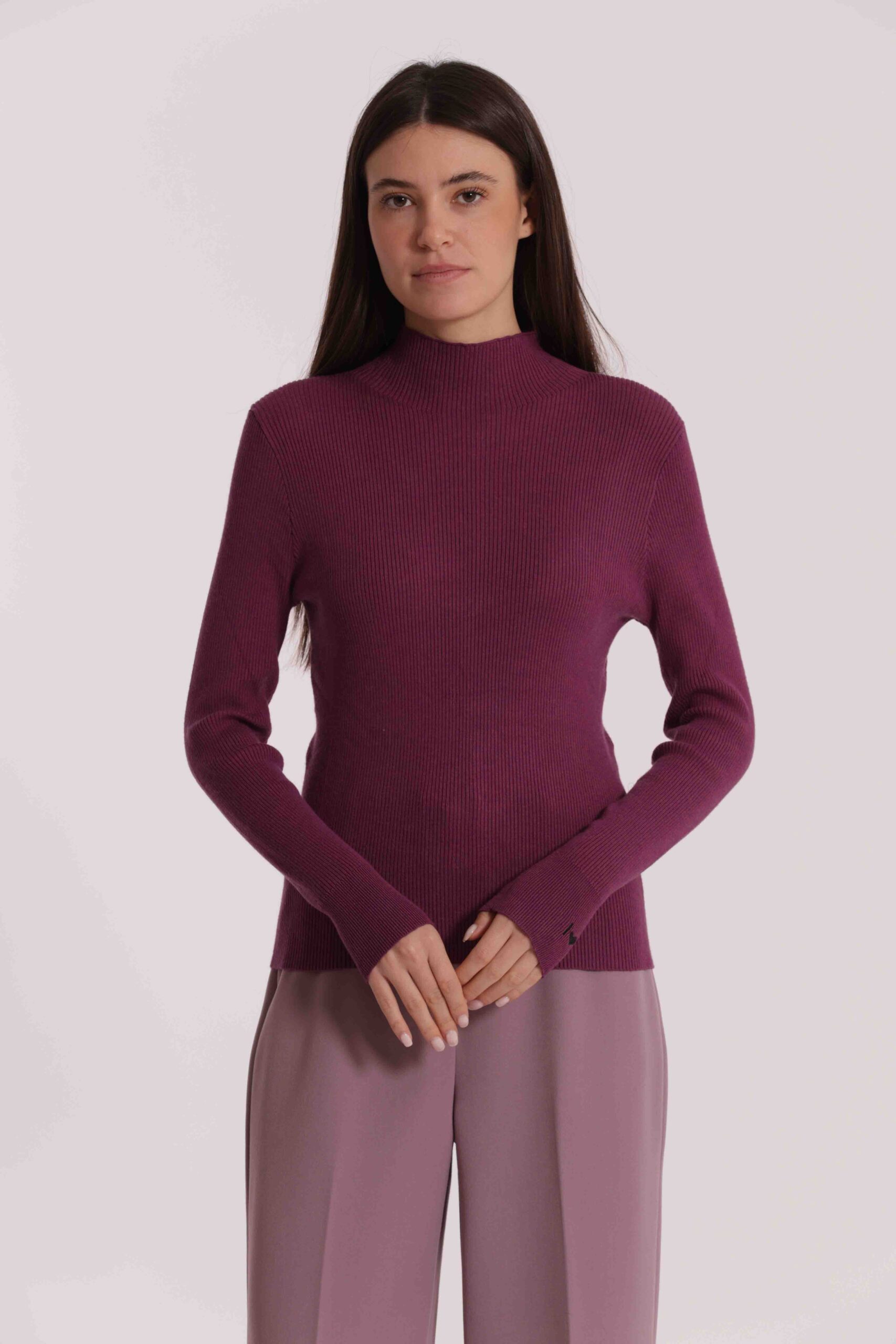 MIMÌ MUÀ Firenze AFAN-3705 Maglia lupetto malva