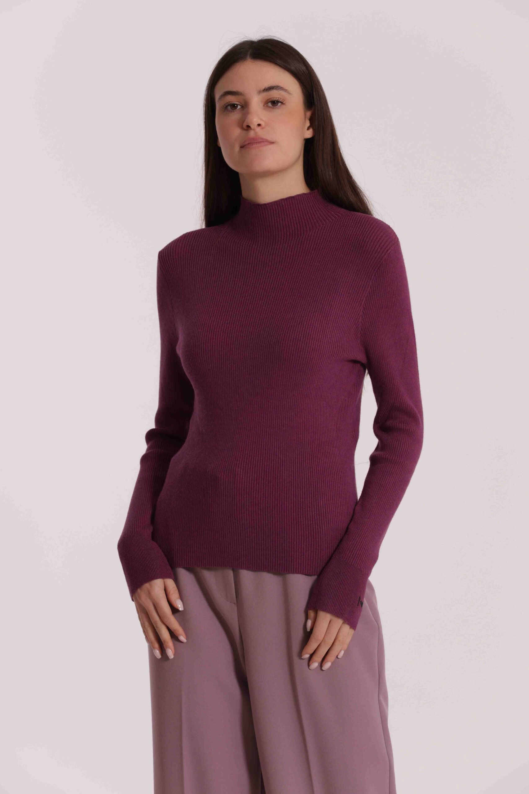 MIMÌ MUÀ Firenze AFAN-3705 Maglia lupetto malva - immagine 9