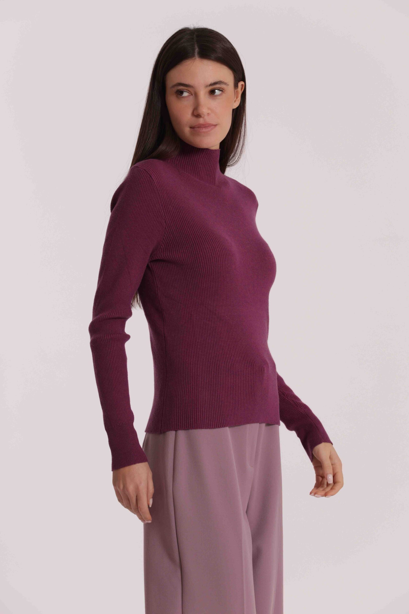 MIMÌ MUÀ Firenze AFAN-3705 Maglia lupetto malva - immagine 5