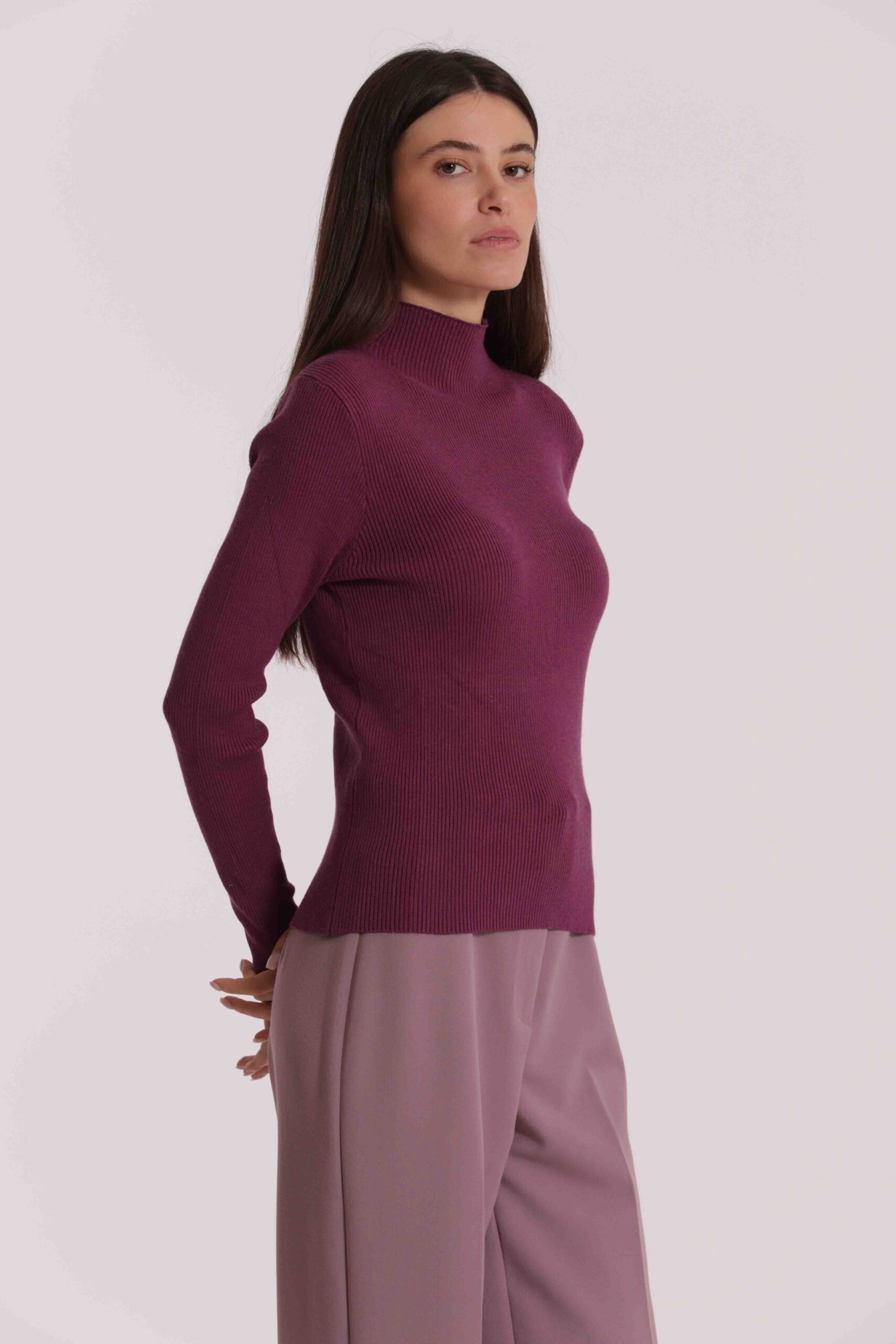 MIMÌ MUÀ Firenze AFAN-3705 Maglia lupetto malva - immagine 8