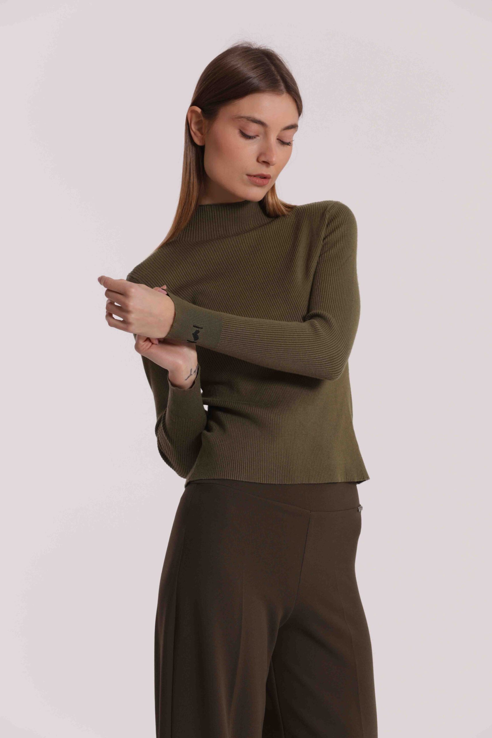 MIMÌ MUÀ Firenze AFAN-3705 Maglia lupetto verde - immagine 6