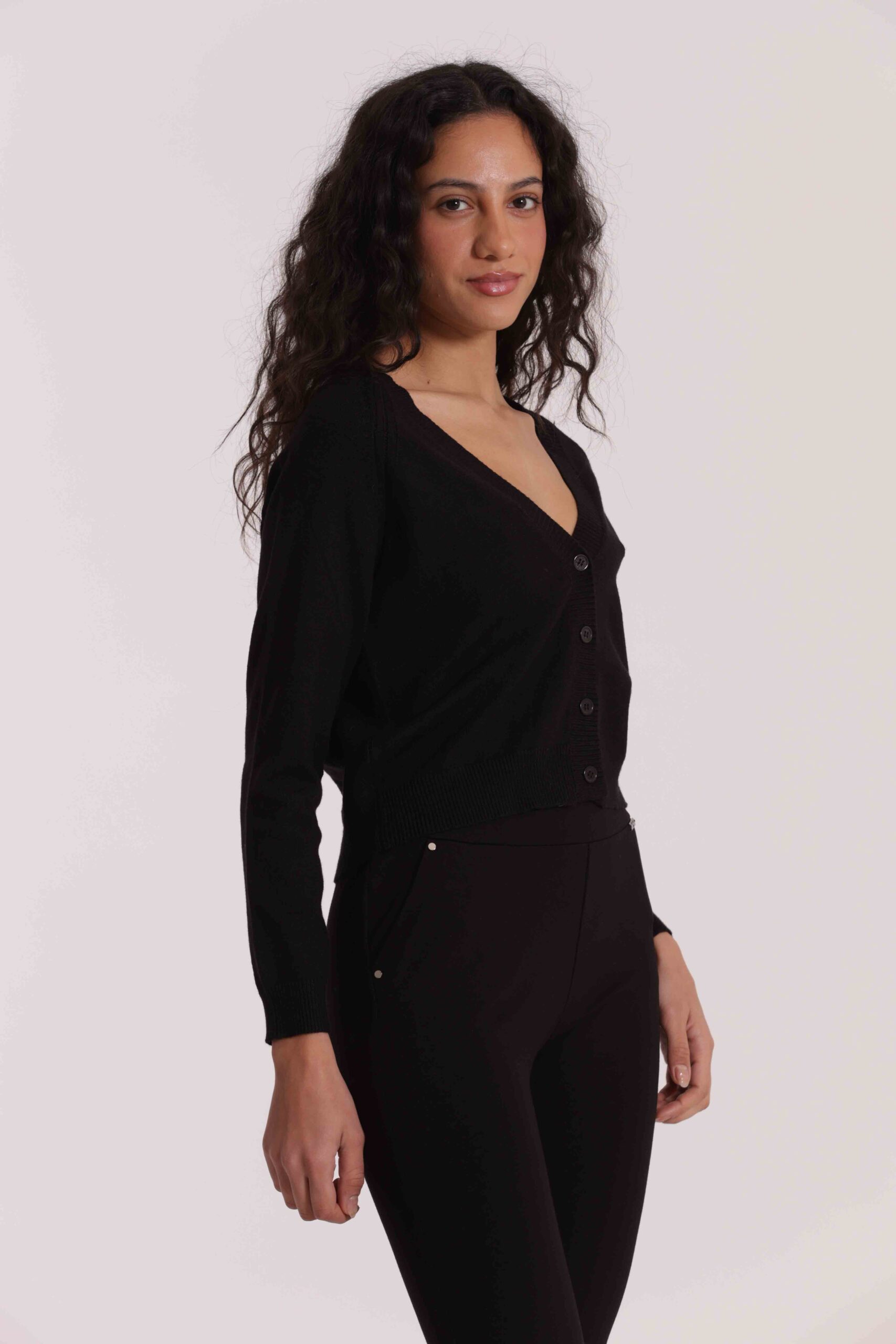 MIMÌ MUÀ Firenze AFAN-3706 Maglia cardigan nero - immagine 5