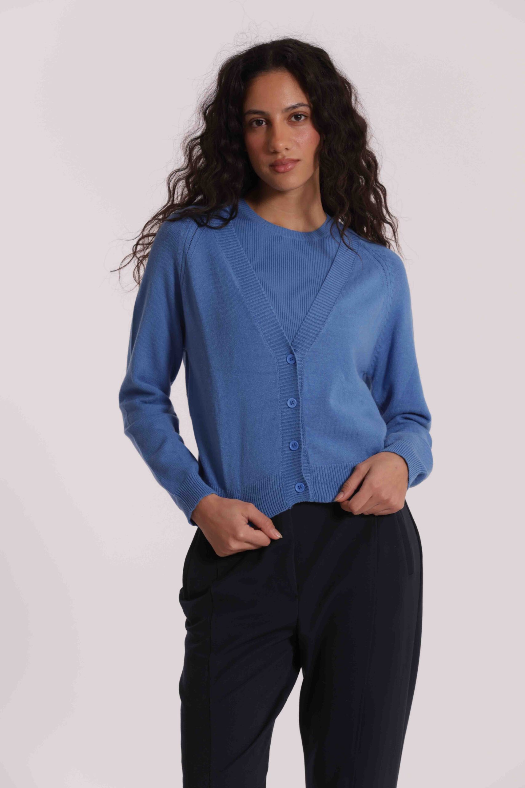 MIMÌ MUÀ Firenze AFAN-3706 Maglia cardigan blu