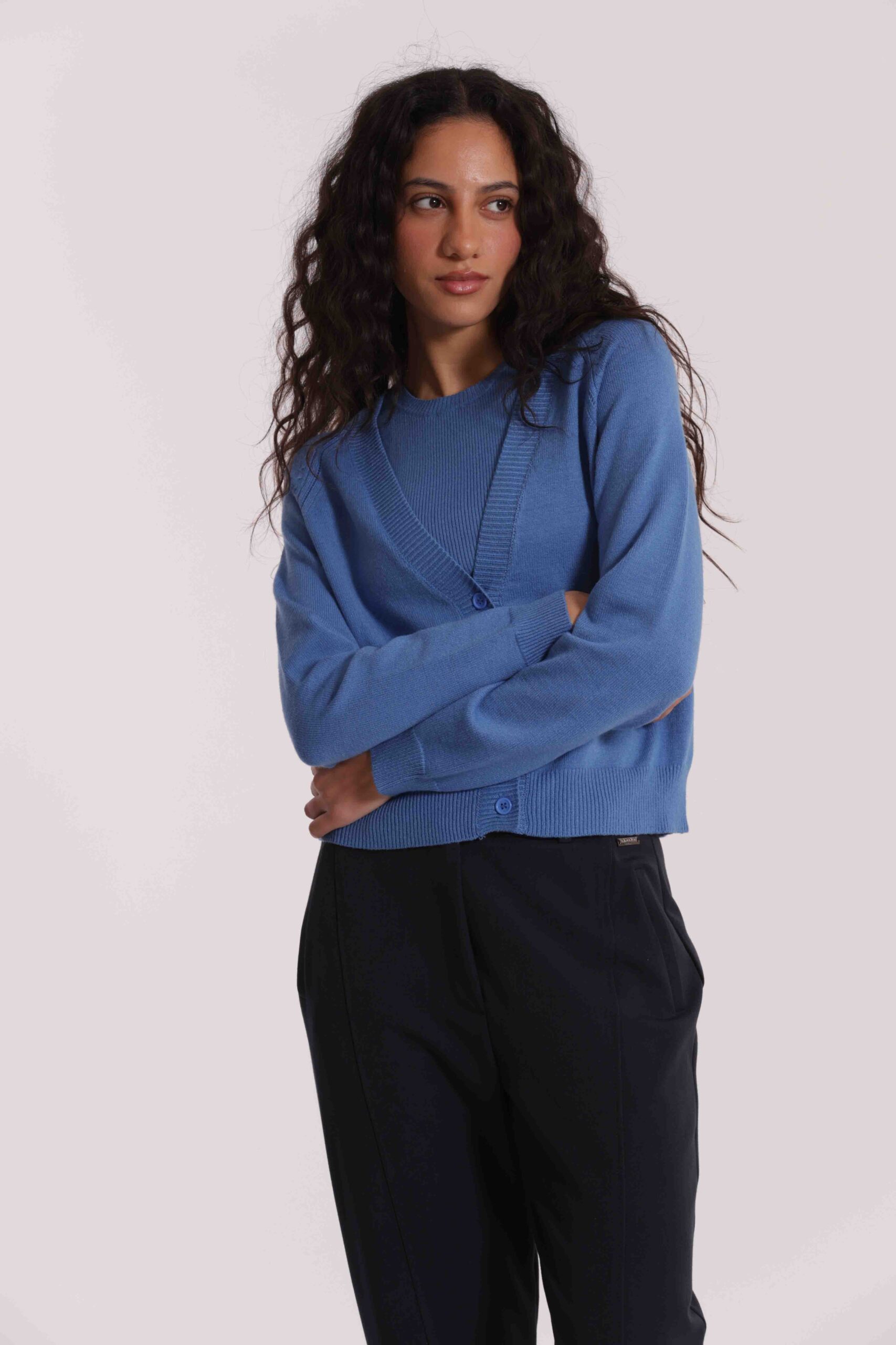 MIMÌ MUÀ Firenze AFAN-3706 Maglia cardigan blu - immagine 5