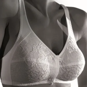 Reggiseno senza ferretto cotone pizzo ganci frontali Gios – CARMEN